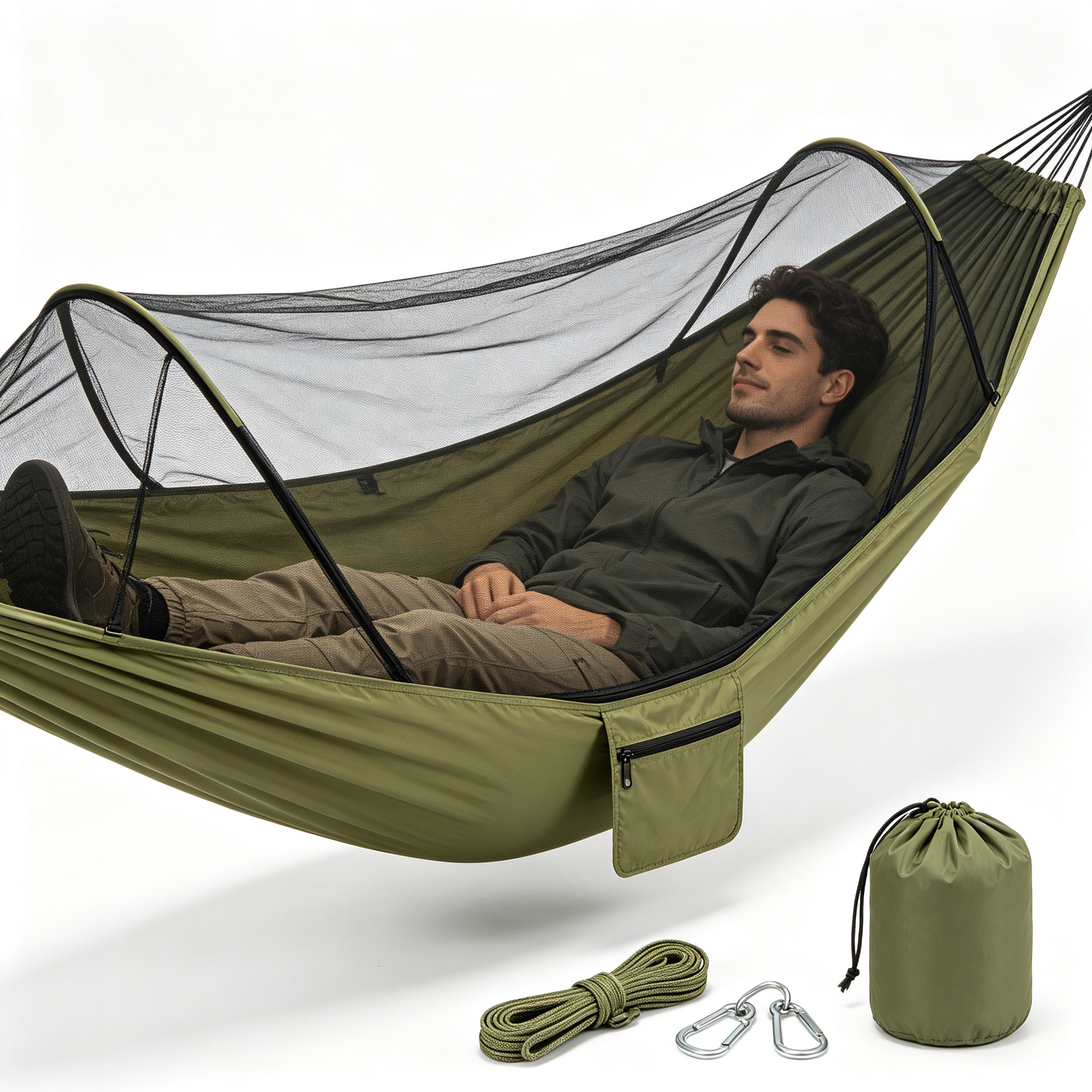 11ft Camping Hammock with Mosquito Net