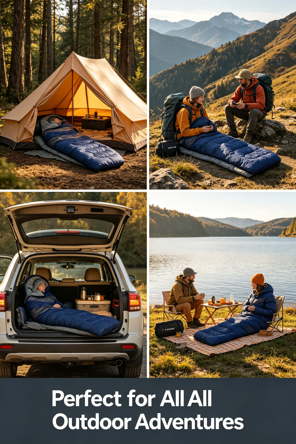 3 Season Lightweight Envelope Sleeping Bag