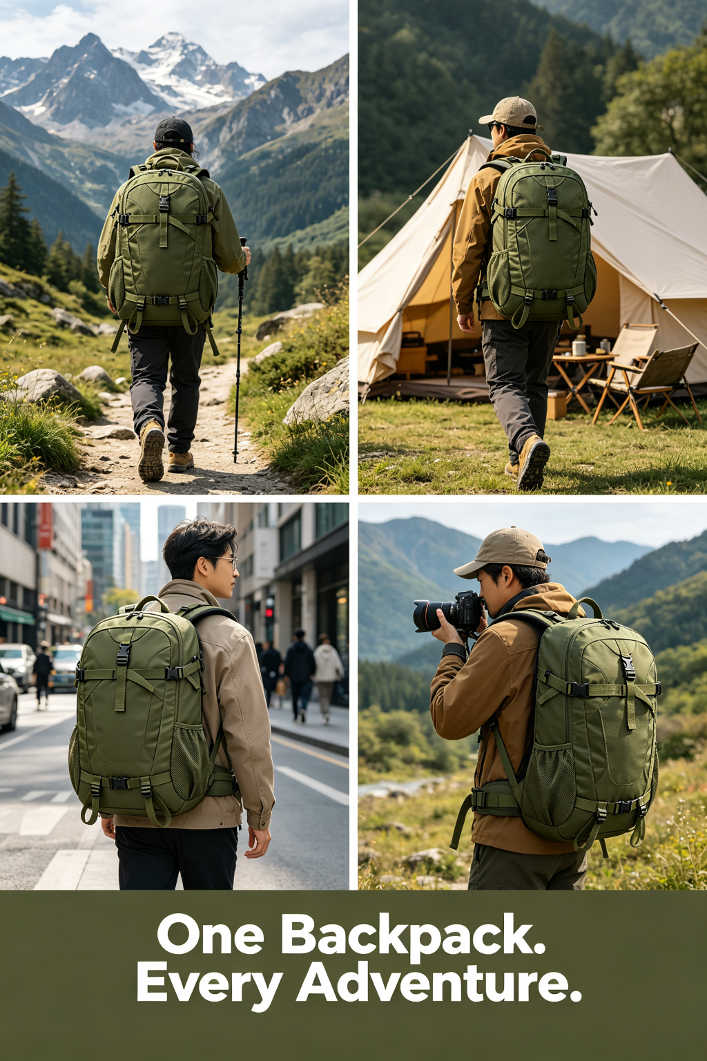 40L Outdoor Hiking Backpack