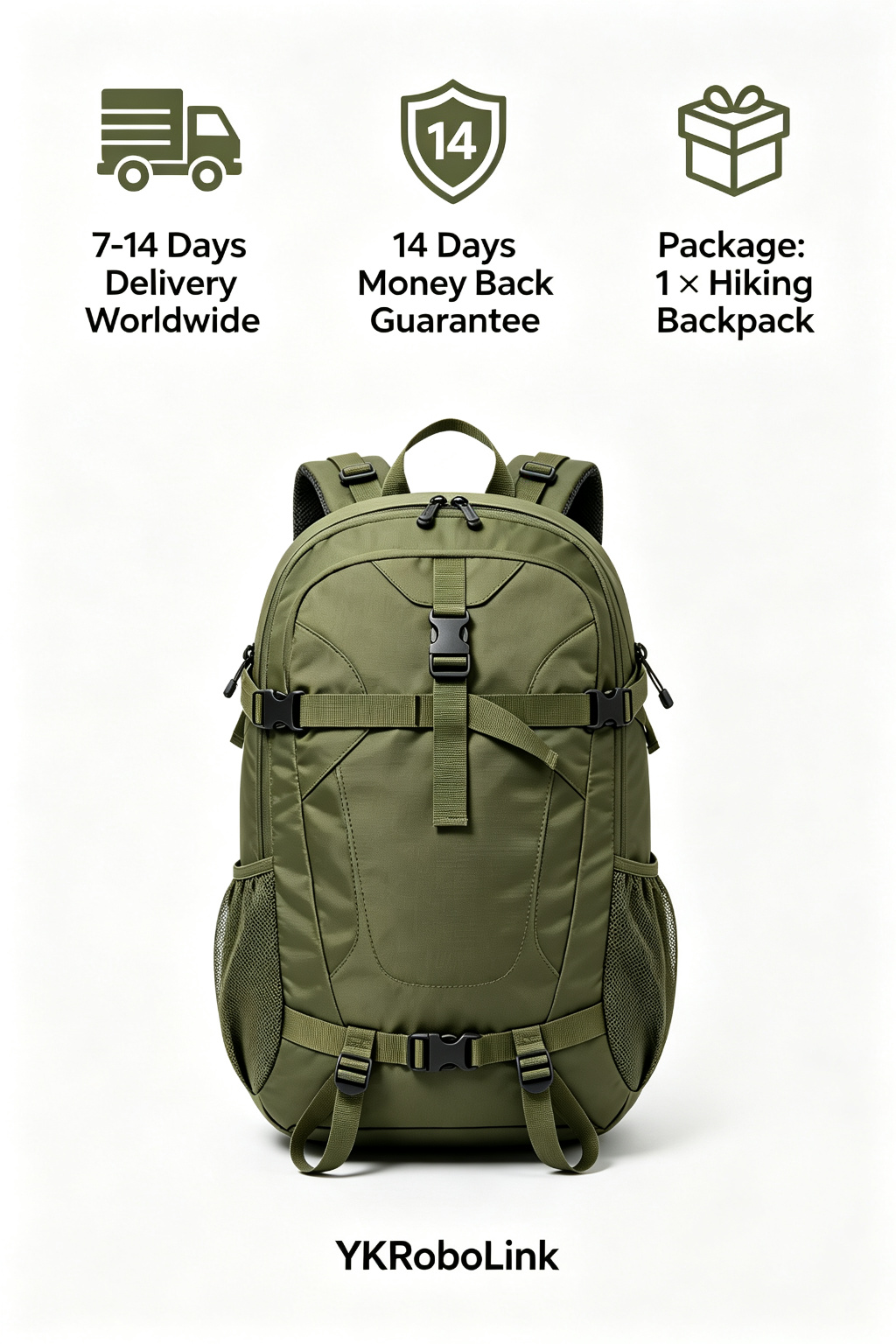 40L Outdoor Hiking Backpack