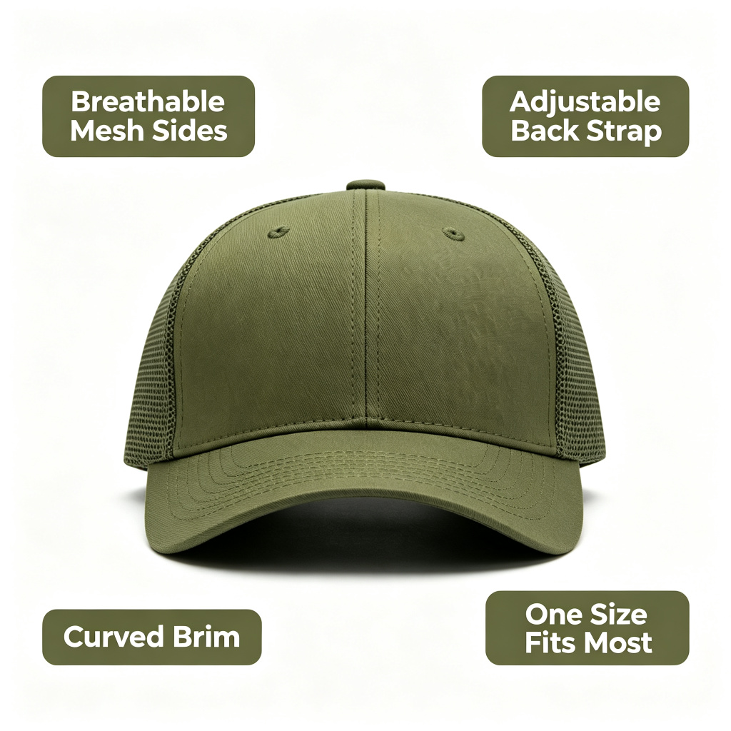 Breathable Mesh Back Baseball Cap