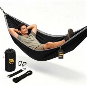 Double Camping Hammock with Tree Straps
