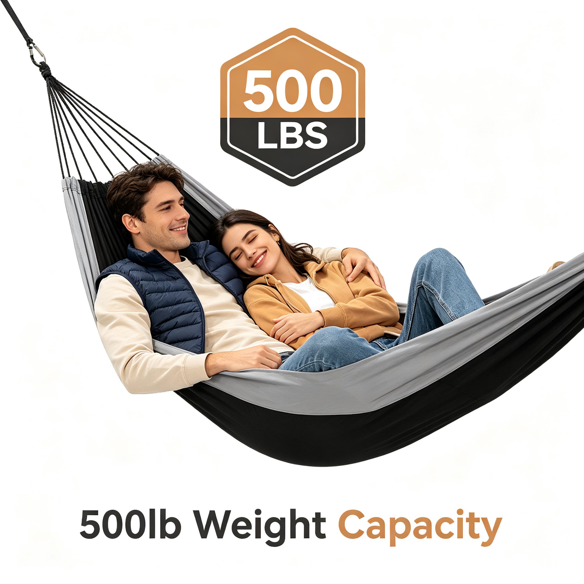 Double Camping Hammock with Tree Straps