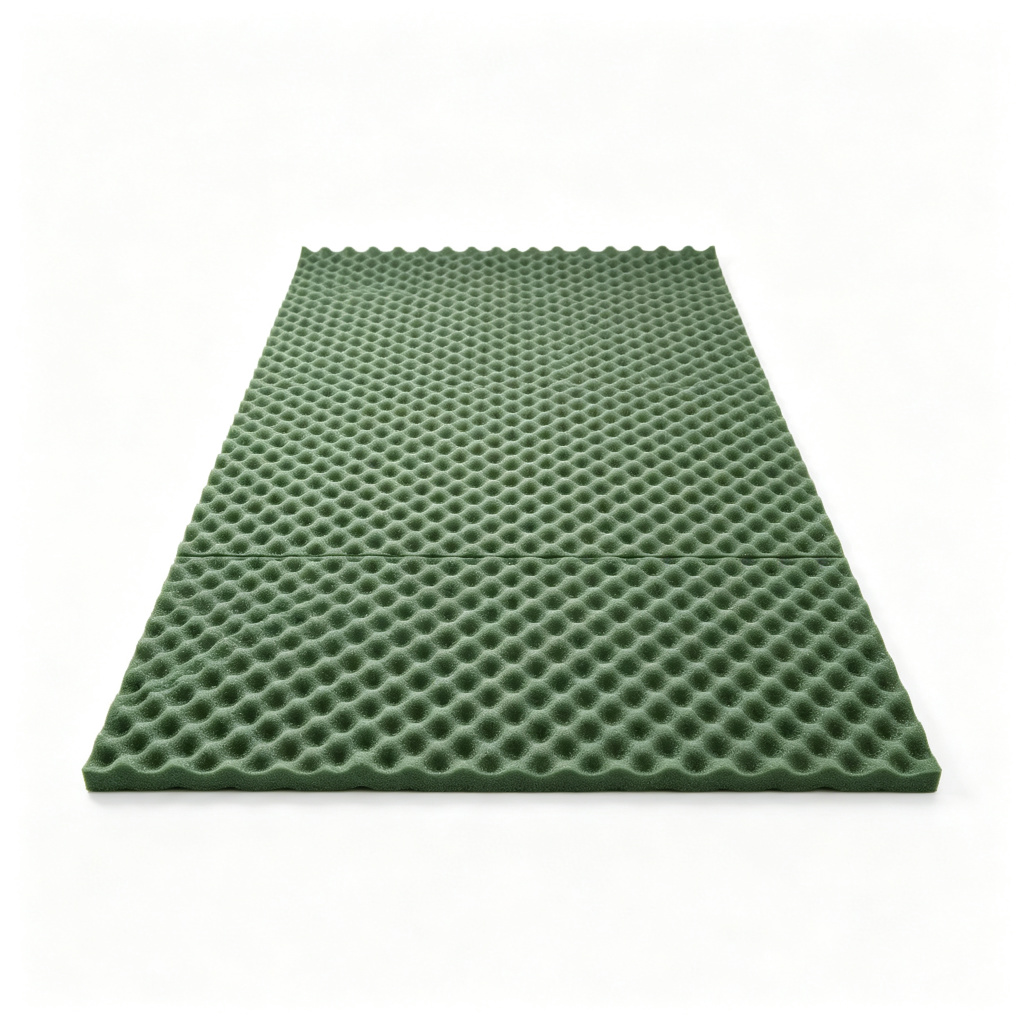 Egg Crate Foam Sleeping Pad with Thermal Reflective Layer