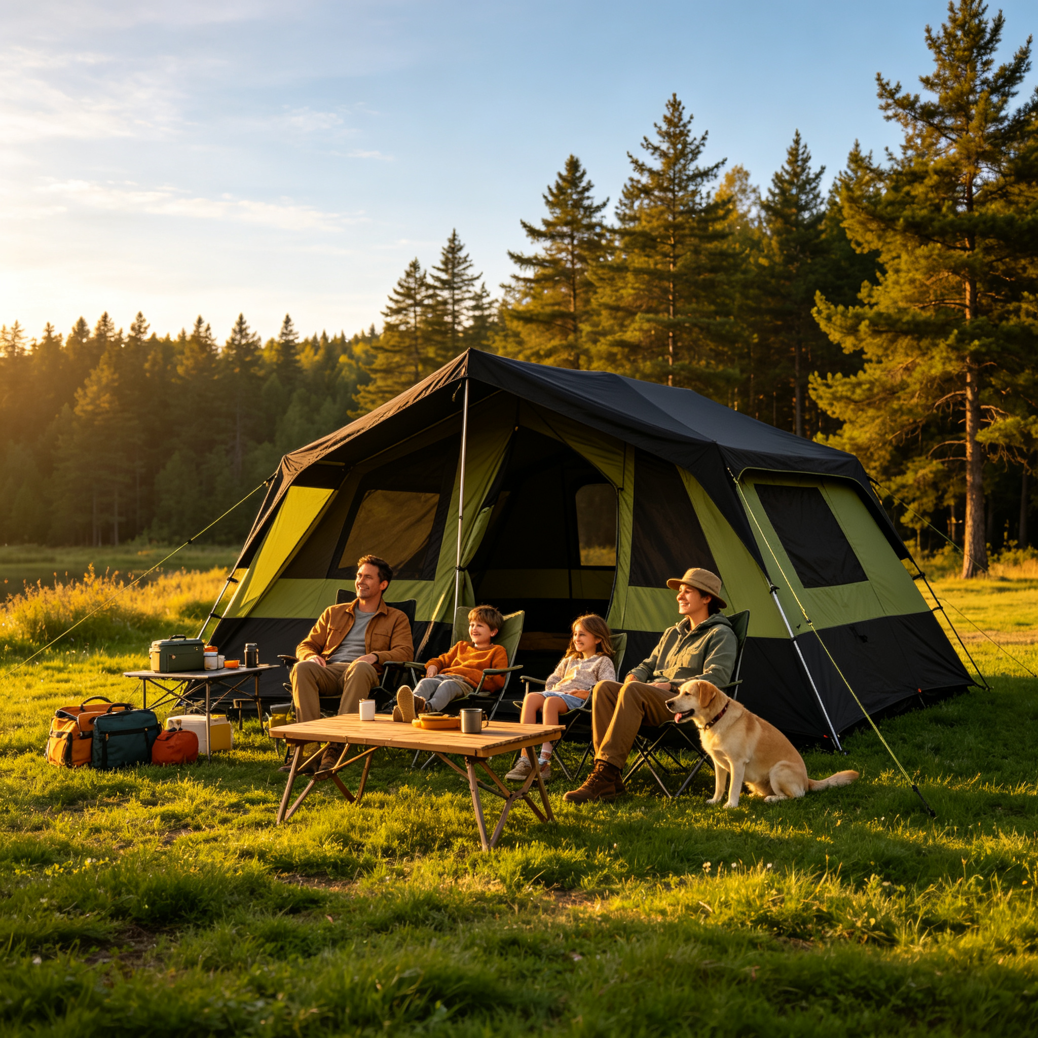 Happy Travel 6 Person Cabin Tent