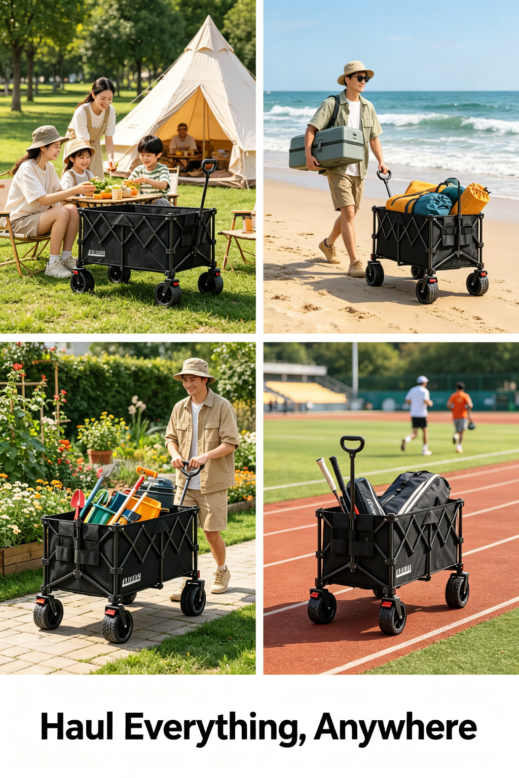 Heavy-Duty Foldable Camping Wagon (All-Terrain)