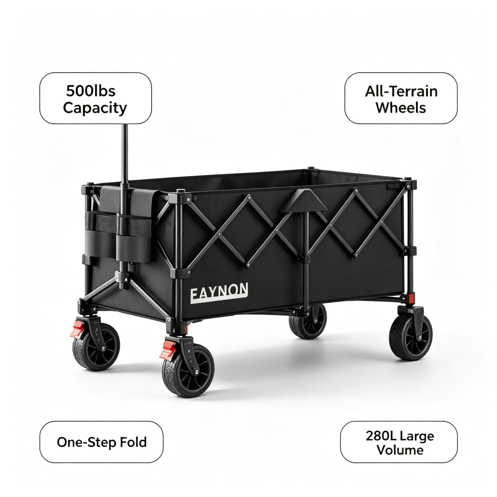Heavy-Duty Foldable Camping Wagon (All-Terrain)