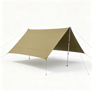 Multifunctional Camping Tarp with 2 Poles