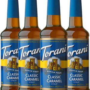 Torani zuckerfreier Sirup, klassisches Karamell, 25.4 Oz, 4er-Pack