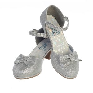 Bella Schuhe – Mädchen, Silberfarben, Glitzer, mit Strass, Kinder – 9 Toddler-5 Kids