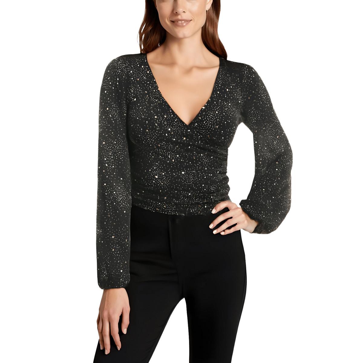 Bee Darlin Top – Metallic, Nylon, Wickelstil