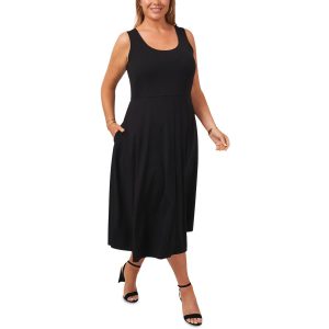 Midikleid – große Größen, Stretch, wadenlang
