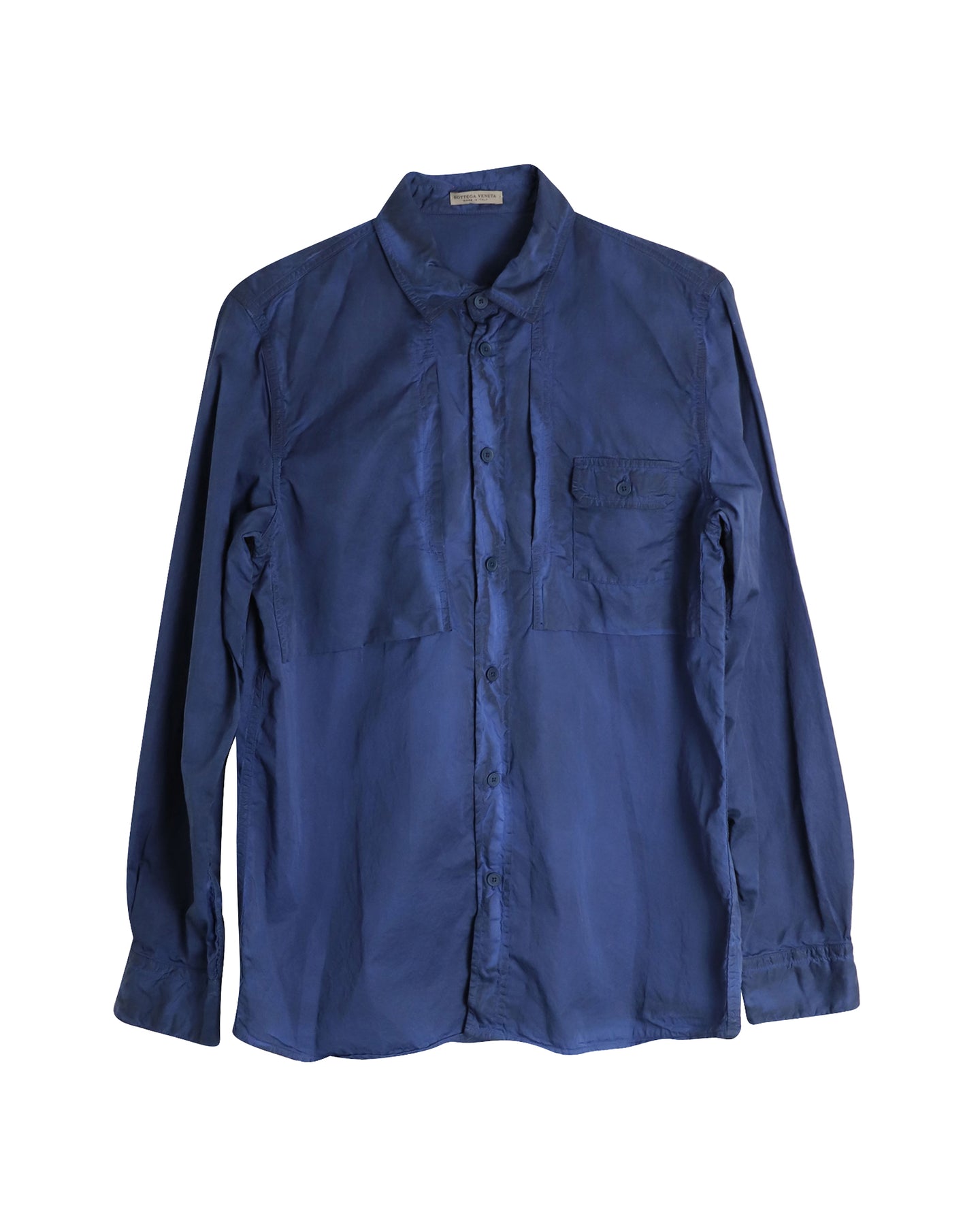 Bottega Veneta Baumwollhemd mit Knopfleiste – Blau