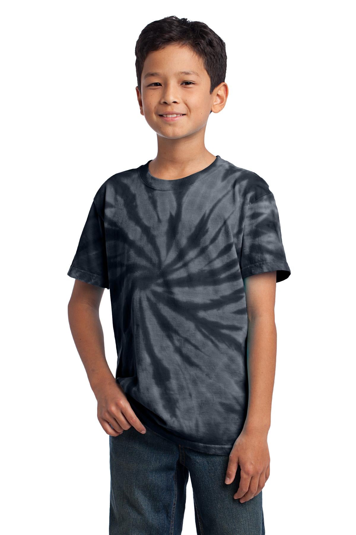 Port & Company T-Shirt mit Batikmuster für Jugendliche