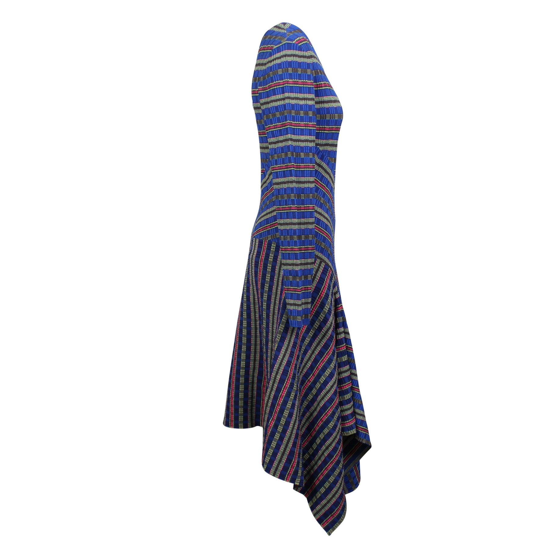 Opening Ceremony Midikleid – Rippstrick, Blau, Langarm – L/S