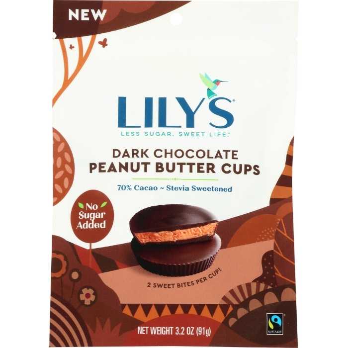Lily's Erdnussbutter-Cups – Zartbitterschokolade, 3.2oz