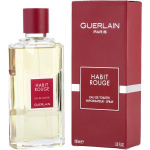 Guerlain Habit Rouge – Eau de Toilette – Spray, 3.3 Oz, neue Verpackung, Herren