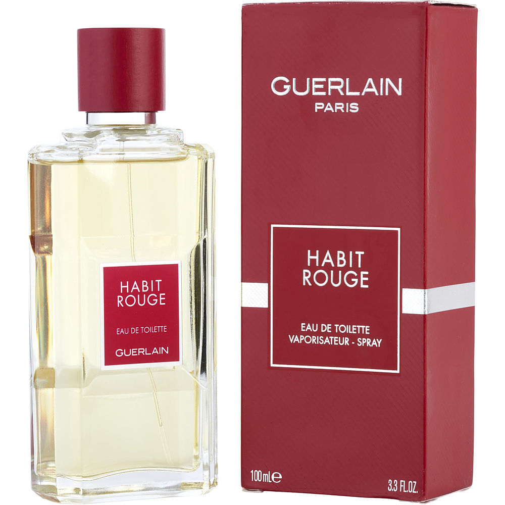 Guerlain Habit Rouge – Eau de Toilette – Spray, 3.3 Oz, neue Verpackung, Herren