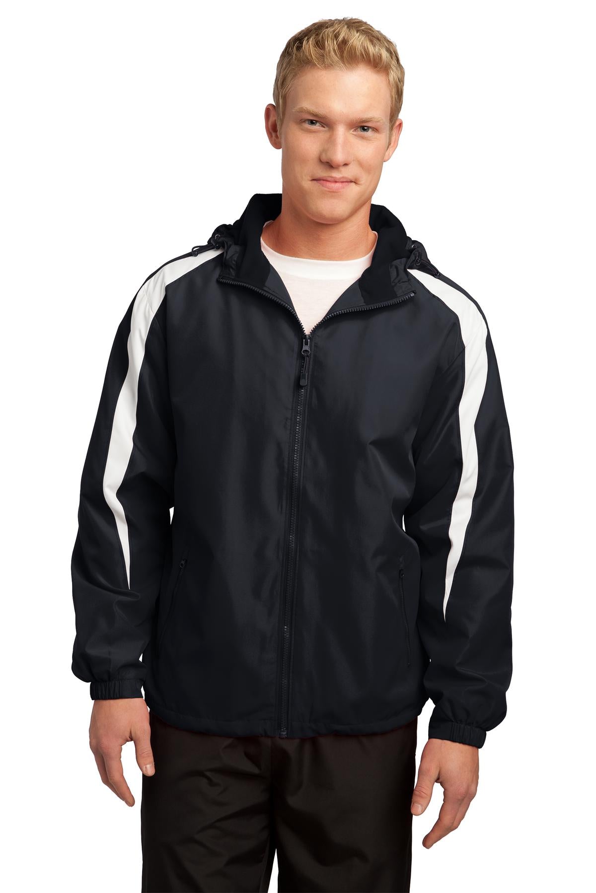 Sport-Tek Jacke – Herren, Fleece, gefüttert, Colorblock