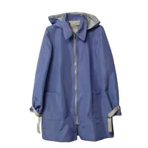Marni Mantel mit Kapuze aus Polyester – Blau