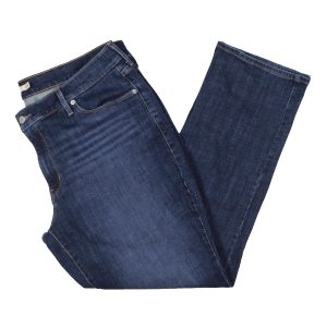 Jeans mit mittelhohem Bund, lockerer Passform und geradem Bein