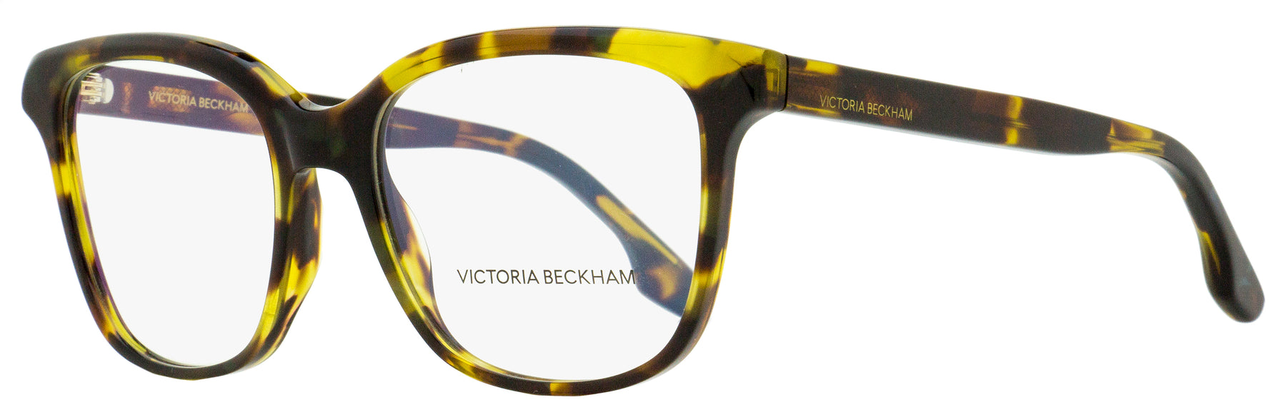 Victoria Beckham Brille – Damen, quadratisch, Grün, Schildpatt-Optik – VB2608 / 341 / 54mm