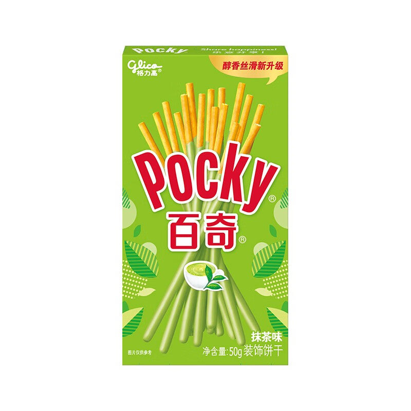 Glico Pocky Keksstäbchen mit Matcha-Geschmack, 50g