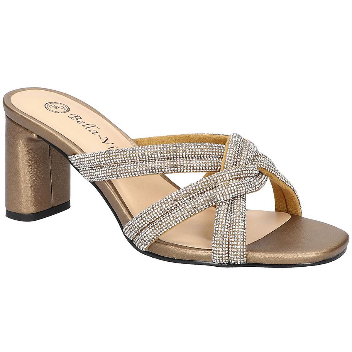 Carmen Absatzschuhe – Kunstleder, mit Strass