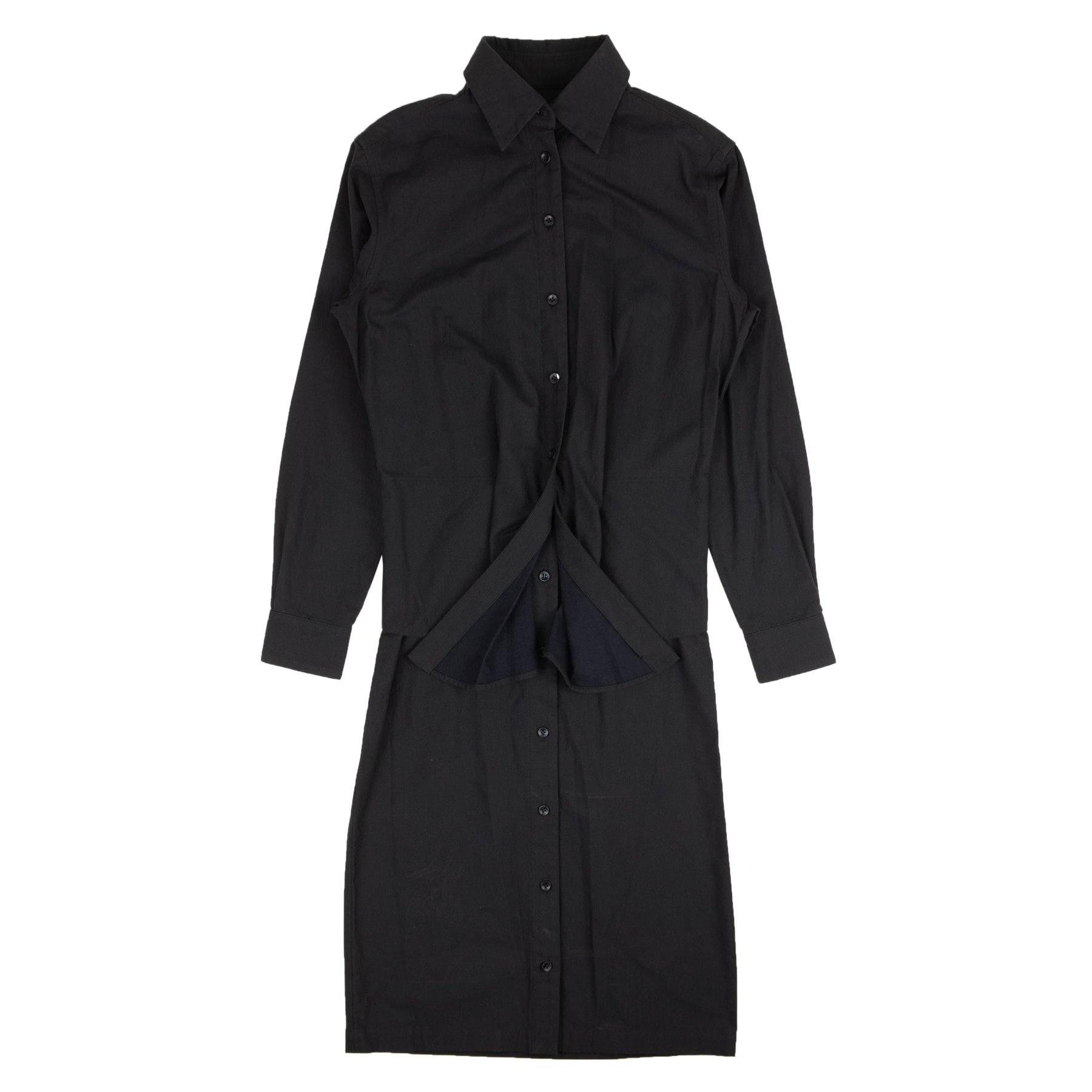 Hemdkleid mit Knopfleiste – Marineblau