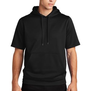 Sport-Tek Sport-Wick Pullover – Herren, Fleece, Kurzarm, mit Kapuze