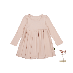 Langarmkleid – Altrosa