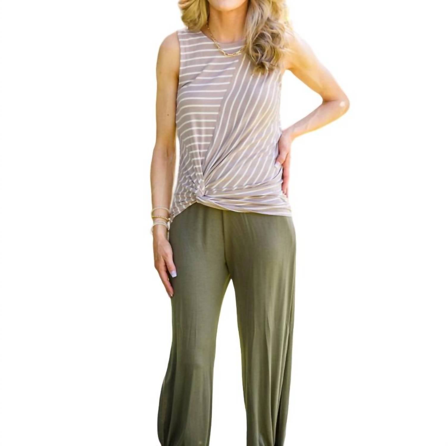 Ella Tanktop – Streifenmuster, Mehrfarbig – 7732518486076