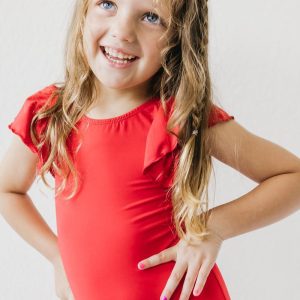 Trikot – Rot, Flatterärmel, Kurzarm – S/S