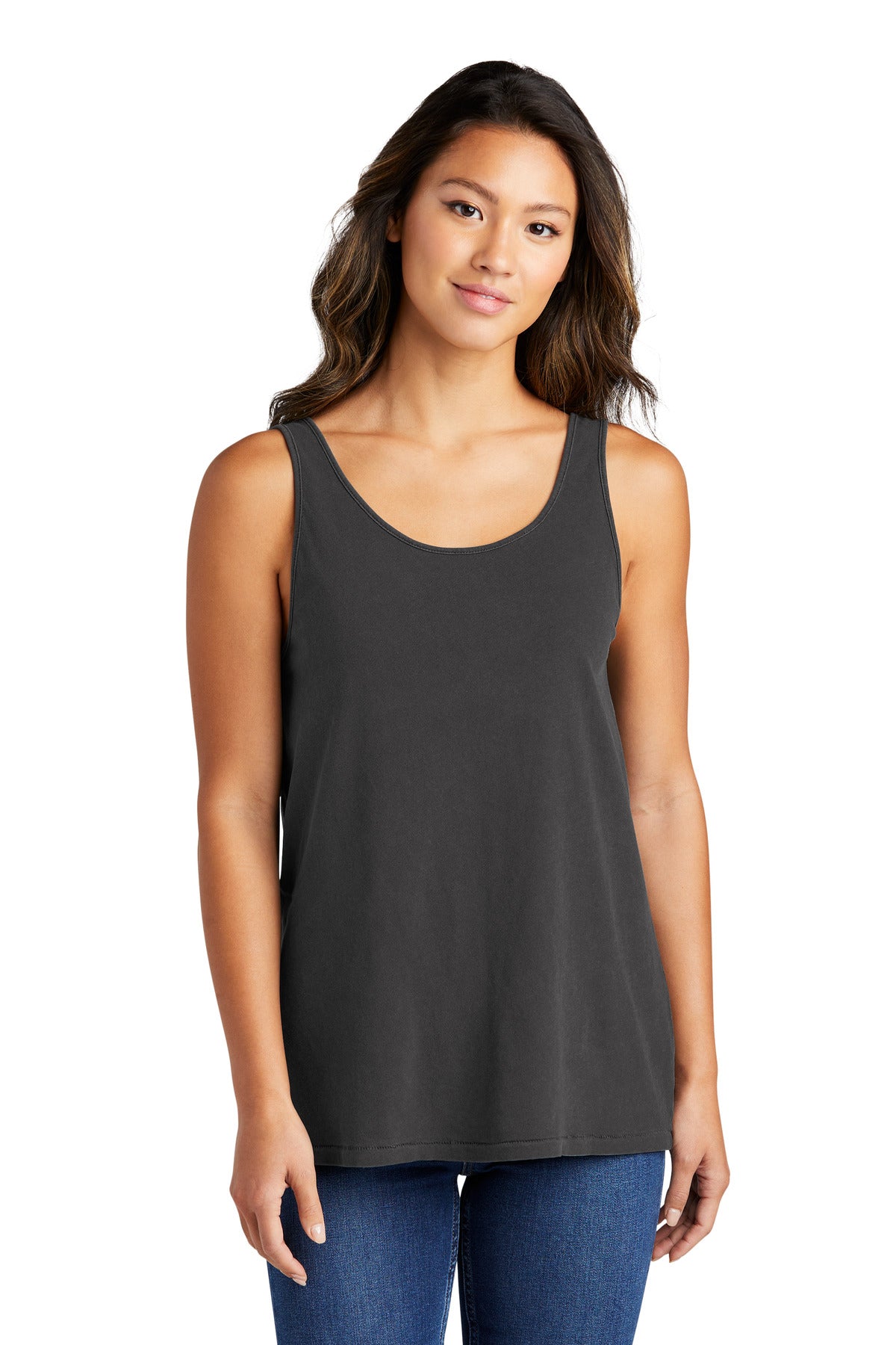Port & Company Beach Wash Tanktop – Damen, stückgefärbt