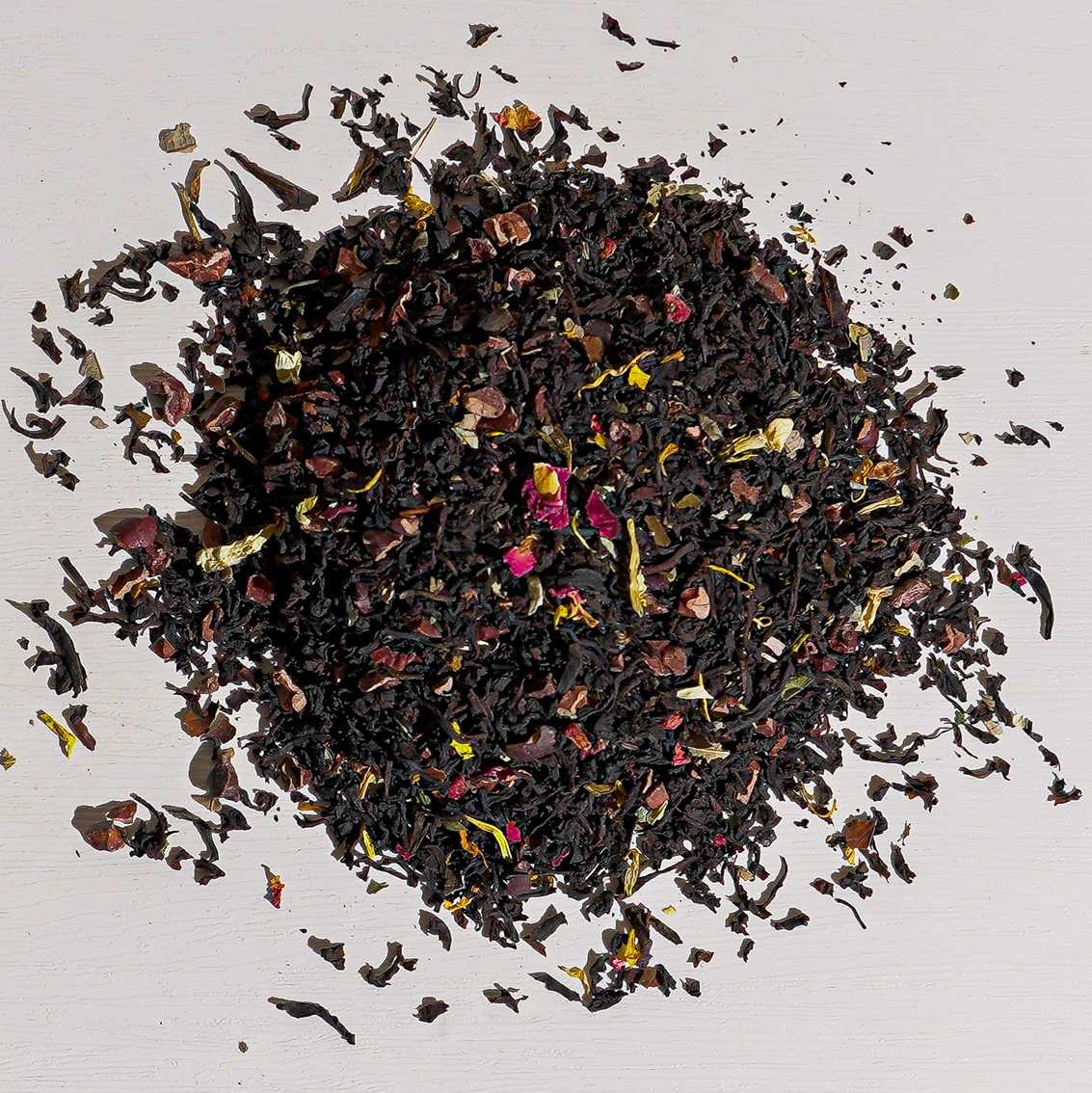 Schwarztee – Schokolade, Himbeeren, Trüffel, Tee, aromatisiert