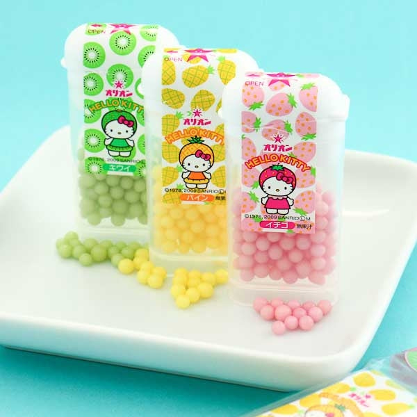 Hello Kitty Minzbonbons – tropisch, Set, 3 Stück