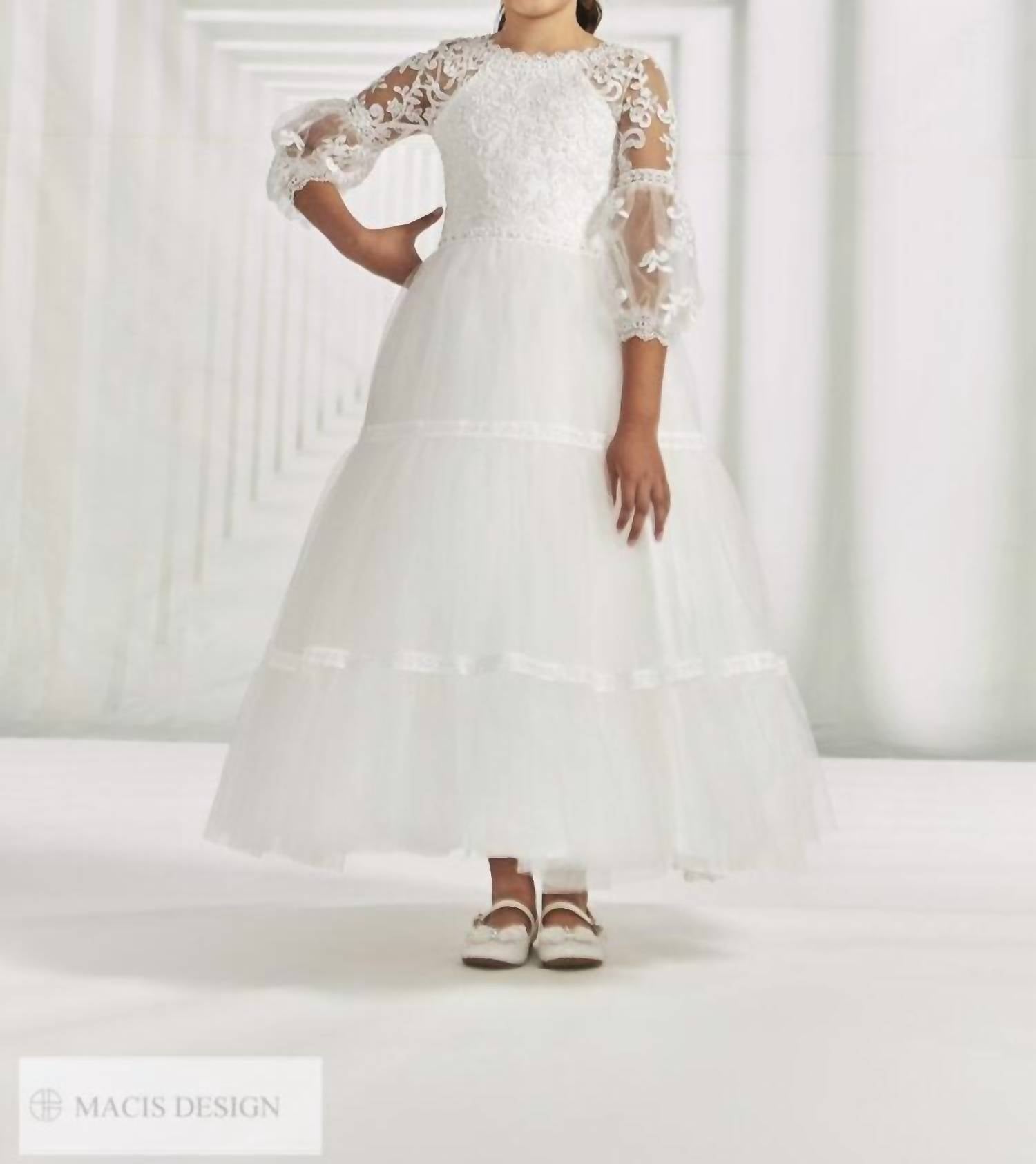 Kleid – Prinzessinnenstil, Kommunion, Elfenbein