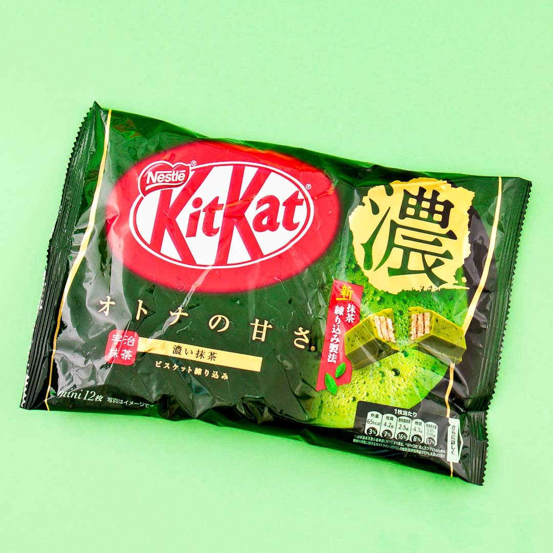 Kit Kat Grüntee – Schokolade, Jumbo, Packung, Matcha