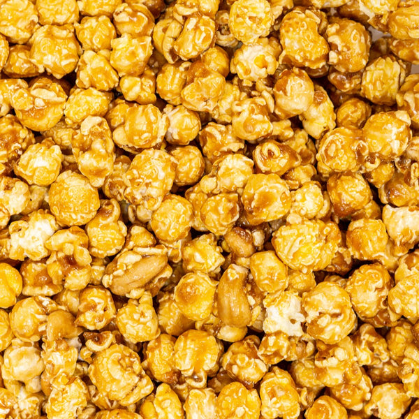 Karamell-Popcorn mit Cashewkernen