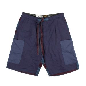 Shorts – Indigoblau, Cargo-Stil