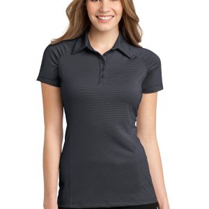 Port Authority Poloshirt – Damen, feine Streifen, Performance – L558