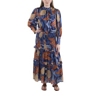 Midikleid – bedruckt, gestuft