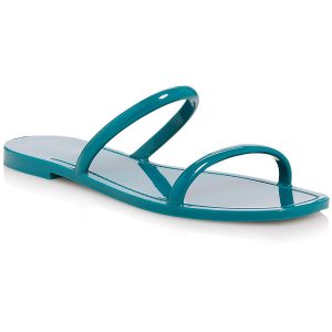 Jelly-Sandalen zum Hineinschlüpfen – Metallic