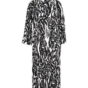 Rixo Cindy Wickel-Midikleid – Zebramuster, Mehrfarbig, Viskose