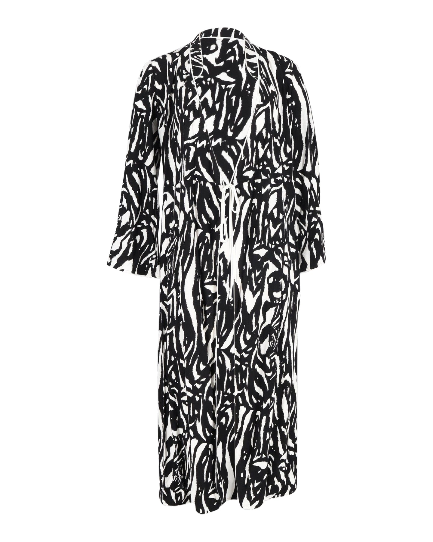 Rixo Cindy Wickel-Midikleid – Zebramuster, Mehrfarbig, Viskose