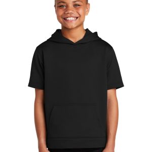 Sport-Tek Sport-Wick Pullover – Jugendliche, Fleece, Kurzarm, mit Kapuze – YST251