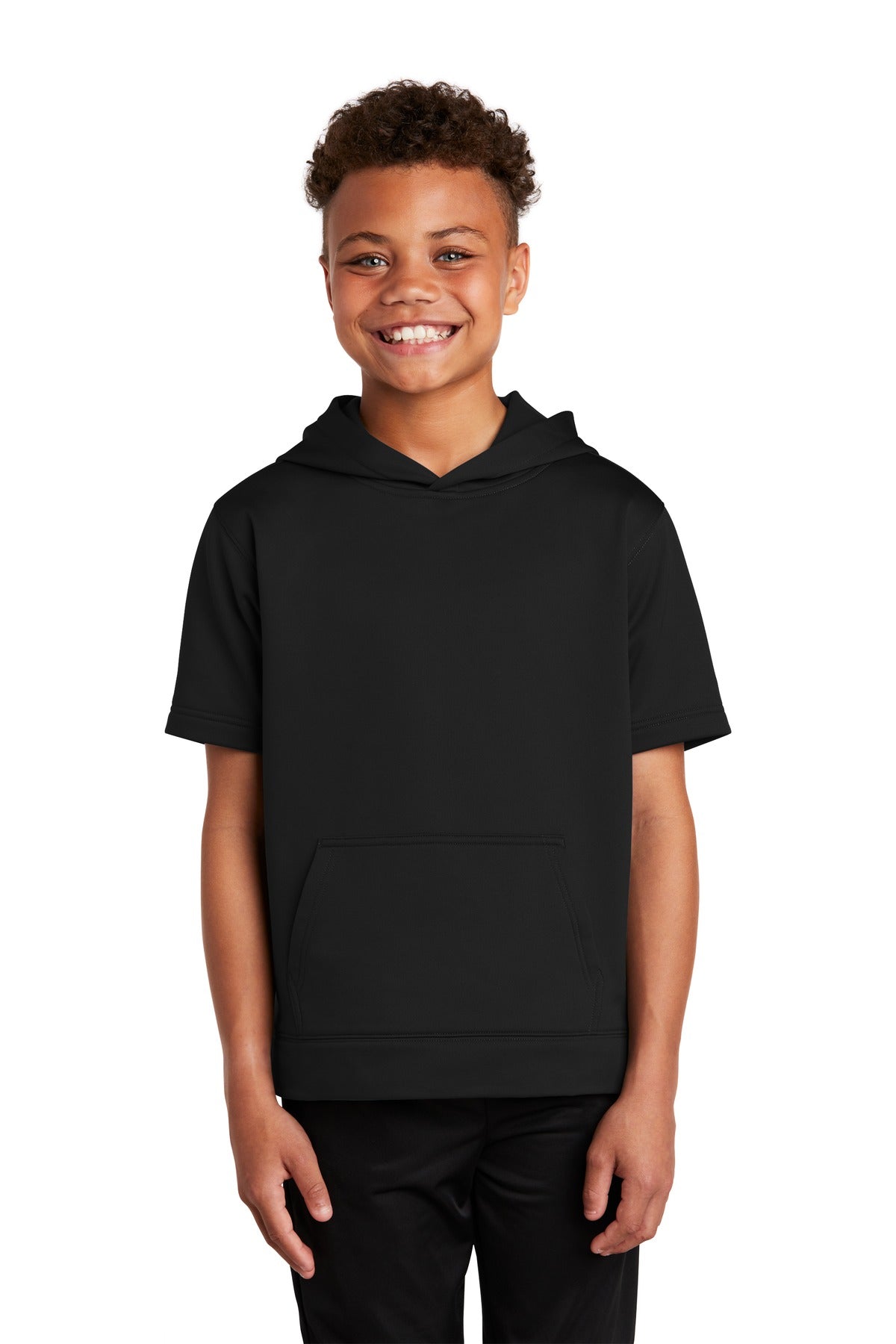 Sport-Tek Sport-Wick Pullover – Jugendliche, Fleece, Kurzarm, mit Kapuze – YST251