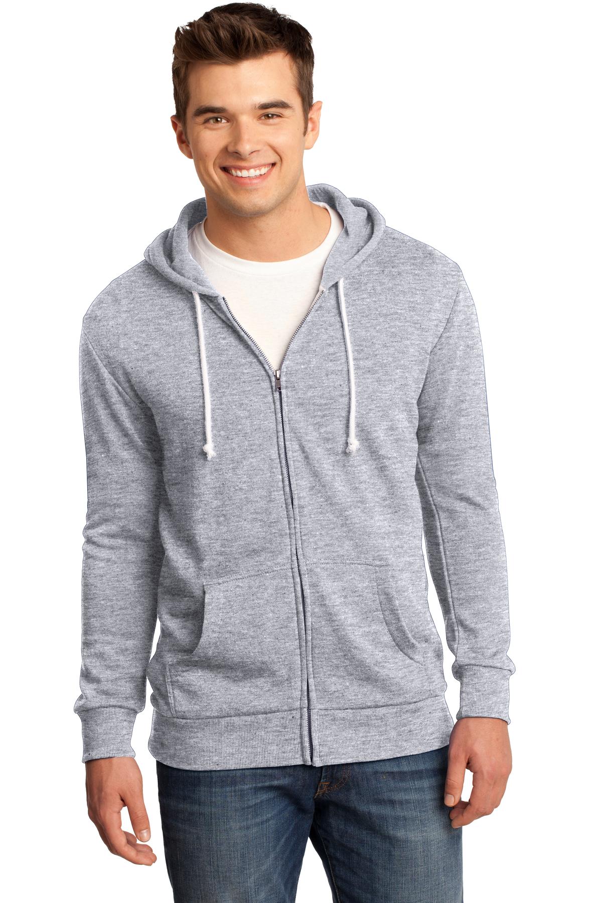 District Core Kapuzenpullover – junge Herren, Fleece, durchgehender Reißverschluss – DT190