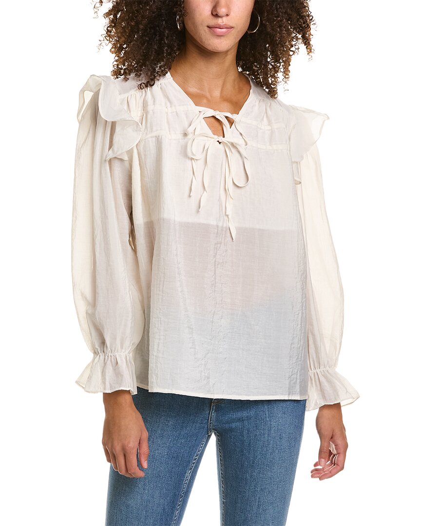 Bluse – Bindeband am Ausschnitt – 70/21