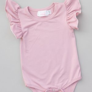 Body – Vintage, Rosa, Flatterdetail, Kurzarm – S/S